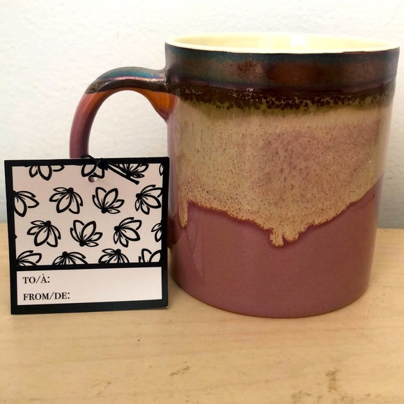 Potters Corner 20 oz  large ceramic mug iridescent fire drop glaze 30% off w ♥️ - Picture 2 of 4